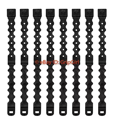 8 Pack/Lot Tactical Tailor Fight Light Long Black MALICE Clips MOLLE Kydex OTW • $116.95