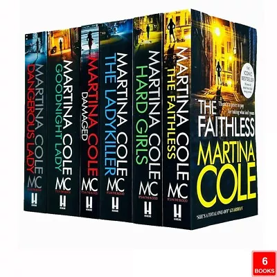 Martina Cole Collection 6 Books Set Faithless Hard Girls Ladykiller Damaged • £19.49