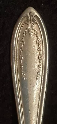 Antique SILVER PLATE ICED TEA SPOON-1877 N.F. CO.-Niagra Falls Co.-Floral Arch • $4.99