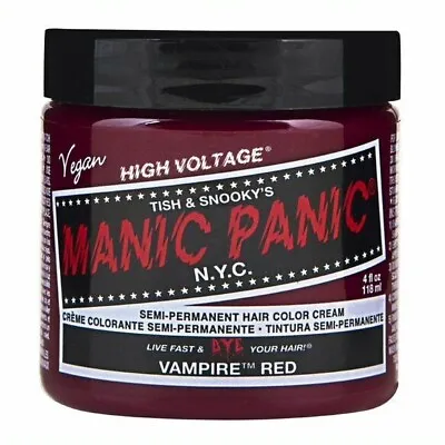 Manic Panic NYC Vampire Red Semi Permanent Hair Color Cream 118ml • £10.39