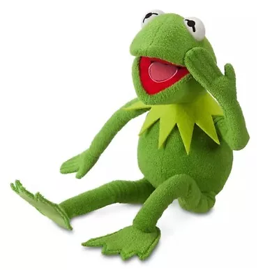 Disney Store The Muppets Kermit Frog Stuffed Plush Medium 16'' NWT • $49.99