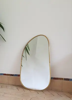 Moroccan Handmade Brass Mirror • $150