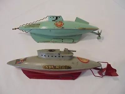 2 X VINTAGE SUTCLIFFE - SUBMARINES - THE NAUTILUS AND UNDA WUNDA • $12.42