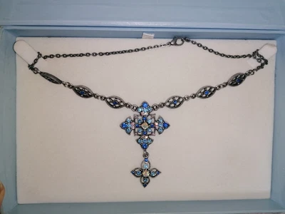 £8 • Buy Adrian Buckley Pav'e Cross Necklace 