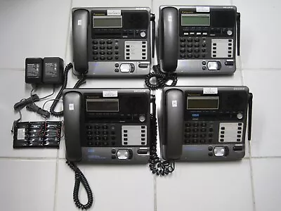 Lot Of 4 Panasonic Corded Phone (3) KX-TG4000B 4 Line (1) KX-TG2000B 2 Line • $49