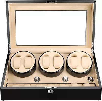 Sepano Automatic Watch Winder Box 6+7 Watch Slots 5R3672B NEW • $79.99