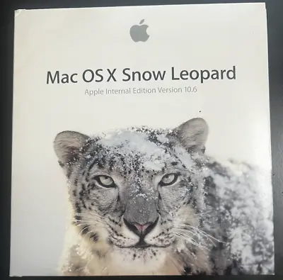RARE! Apple Mac OS X Snow Leopard (Apple Internal Edition V10.6 For Employees) • $99.95