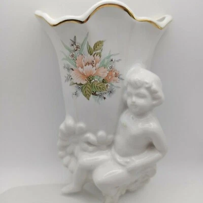 £7.20 • Buy MARYLEIGH POTTERY Staffordshire England Vintage Wall Small Vase / Planter