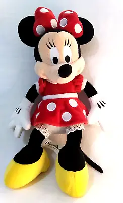 Minnie Mouse Disney Parks Plush Red Polka Dot Dress Doll 12”Authentic Original • $9.99