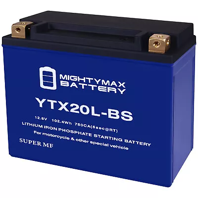 Mighty Max YTX20L-BS Lithium Battery Compatible With Victory Hammer 1731CC 08-14 • $119.95