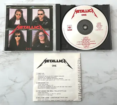 Metallica One CD Mini-Album CSR JAPAN IMPORT! 1989 CBS/Sony 23DP5438 RARE! OOP! • $52.99