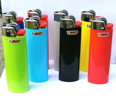£6.99 • Buy 5 X Bic Maxi Flint Lighters Assorted Random Colors NEW UK SELLER