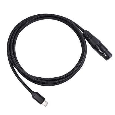 USB C/Type-C To XLR 3 Pin Microphone Audio Cable Male To Female Mic Adapter Cord • £8.81