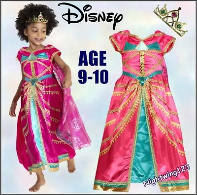 TU Disney Aladdin Princess Jasmine Pink Costume Age 9 - 10 Fancy Dress Outfit • £19.99