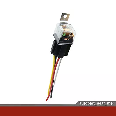 Waterproof DC 12V 80A SPST Auto Car Relay 4 Pin 4 Wires W/ Harness Socket - 1pcs • $7.98