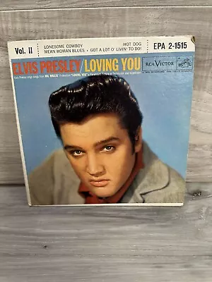 Elvis Presley Paramount Pictures LOVING YOU - EPA 2-1515 45 *PICTURE SLEEVE ONLY • $16