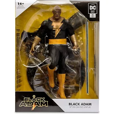 DC Direct BLACK ADAM 12-Inch PVC Statue Figure McFarlane Toys 2022 The Rock WWE • $38.99