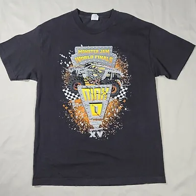 Monster Jam 2014 World Finals XV Max D Black T-Shirt Men's Medium EUC • $24.95