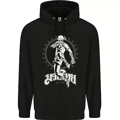 Muay Thai Skeleton MMA Mixed Martial Arts Mens 80% Cotton Hoodie • $24.88