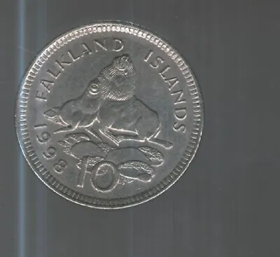 1998 FALKLAND ISLANDS 10p Coin - Sea Lion • £1.75