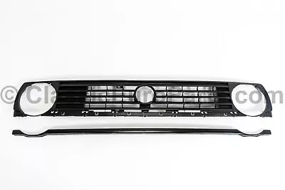 Euro Conversion Single Headlight Grill + Trim Set For VW Golf Rabbit MK2 GTI 16V • $239