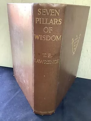 * Good 1st Circulated Edition 1935 Seven Pillars Of Wisdom By T. E. Lawrence HB • $24.90