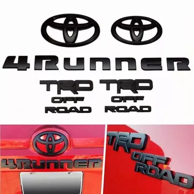 2010-2023 Toyota 4runner Trd Off Road Blackout Emblem Overlay Kit Genuine • $65.99