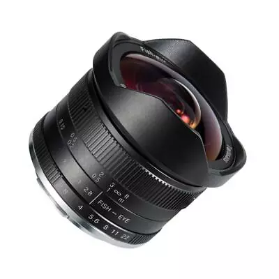 Secondhand 7artisans 7.5mm F2.8 Ultra Wide-Angle Fisheye Lens For E/FX/EOS-M/M43 • $87