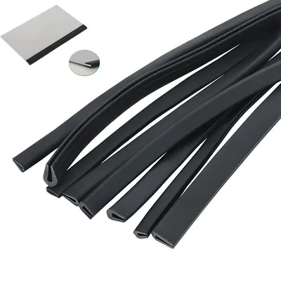 Black Rubber U Channel Edging Trim Seal Strip Inner Width 0.5mm-12mm High 5-18mm • $5.15