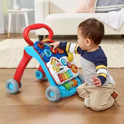 VTech Sit To Stand Learning Walker - Blue (80-077069) • $39.99