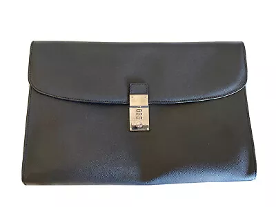 T. Anthony Briefcase / Slim Envelope Case In Black Leather (with Monogramming) • $50