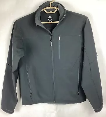 Tumi Jacket TUMI T-Tech Men's Sz Small Gray Soft Shell Stretch Jacket EUC • $14