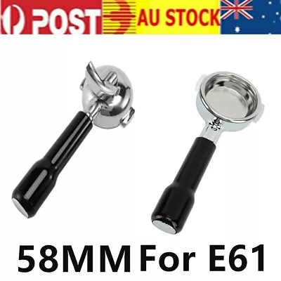 58Mm Bottomless Portafilter 2 Ears Espresso Detachable Stainless Steel Coffee AU • $59.88