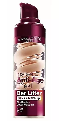 MAYBELLINE CREAMY NATURAL INSTANT AGE REWIND DER LIFTER FOUNDATION 2 In 1 • £12.89