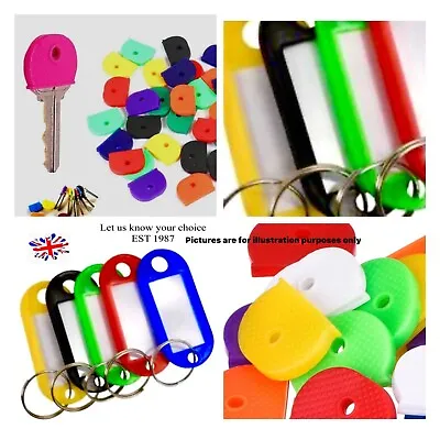 £14.54 • Buy Key RINGS  FOBS , TAGS , COVERS , CAPS,  ID , HIPSTER RINGS ASSORTED COLS