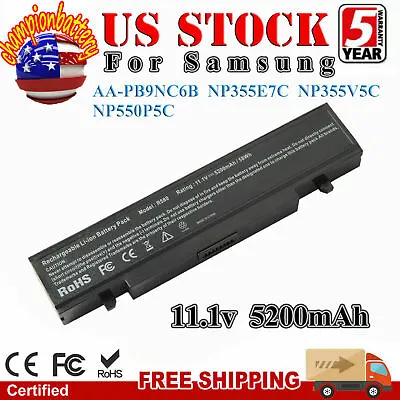 AA-PB9NC6B AA-PB9NS6B AA-PB9MC6B Battery For Samsung R540 RV510 RV511 Q430 RC512 • $15.95