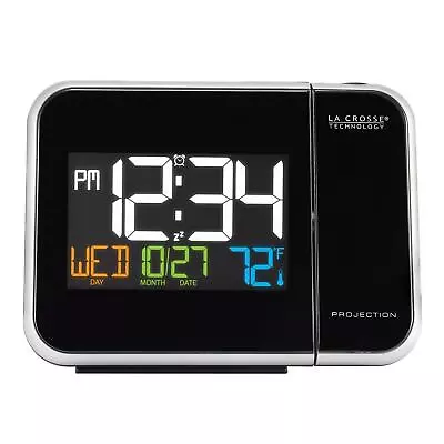 La Crosse Technology Color Projection LED Alarm Clock Indoor Temperature W85923 • $17.97