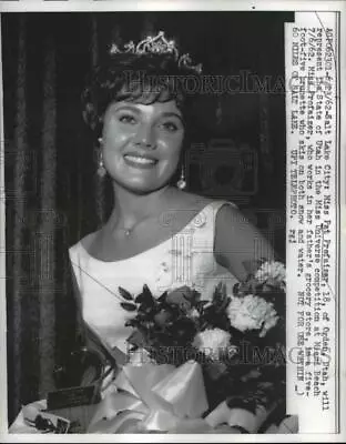 1962 Press Photo Pat Prefaizer Miss Utah In Miss Universe Competition Florida • $15.99