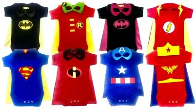 £17.50 • Buy Superhero Baby Bodysuits Supergirl Batgirl Marvel Baby Cosplay Outfit Costume