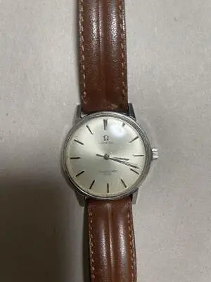 Omega Seamaster 600 Vintage Silver Round Leather Belt Manual Winding Mens Watch • $708