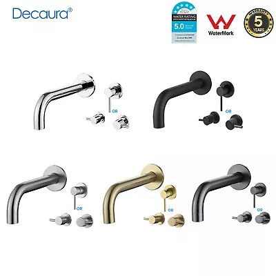 Decaura Bath Spout Wall Water Spout Basin Shower Mier Taps Tapware Set Bathroom • $69.99