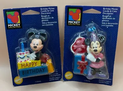 1998 Wilton Disney Mickey Mouse Unlimited Candle Cake Decoration And Minnie- NIP • $17.50