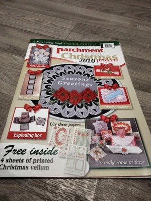 £7.50 • Buy Parchment Craft Magazine Special Edition Xmas 2010 With 4 X Xmas Vellum Sheets