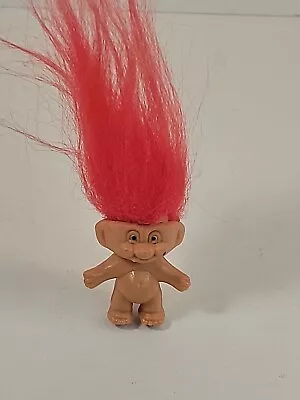 Vintage RUSS Red/orange Hair Troll Doll Tiny Small Mini Miniature 1   Keychain • $7.99