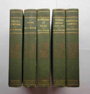 Mazo De La Roche Hardcover 5 Book Set Collier 1927-1936 Vintage Collection Jalna • $39.99