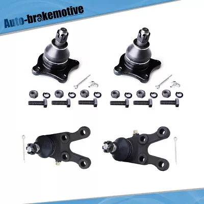 4pcs Complete Front Lower Upper Suspension Ball Joint For 1992-2004 Mitsubishi • $44.54