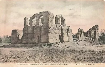 Postcard RPPC AZ Tucson San Cruz River Ruins Pima Indian Village Stjukson • $5.99