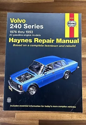 Haynes 97020 Repair Manual For Models Volvo 240 Series 1976 Thru 1993 • $12