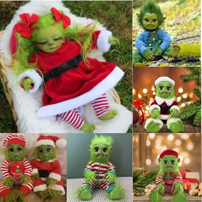 $24.55 • Buy Christmas Grinch Doll Grinch Baby Stuffed Plush Toys Xmas Home Decor Kids Gifts