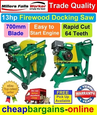 FIREWOOD DOCKING SAW SWING SAW BENCH FIREWOOD SAW 13hp PETROL ENGINE 700mm BLADE • $1725.99